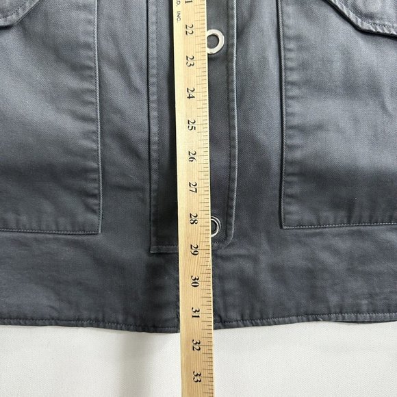 Express Men's Pea Coat Outer Jacket with Hoodie Size Small Gray Utility  - Picture 11 of 12